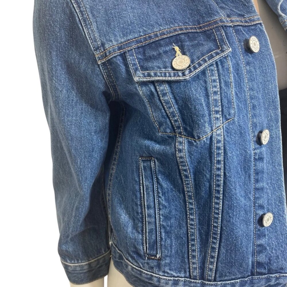 Trave Zoey Crop Jean Jacket in Atmosphere Size S - Picture 4 of 11